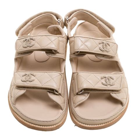 chanel flat sandals replica